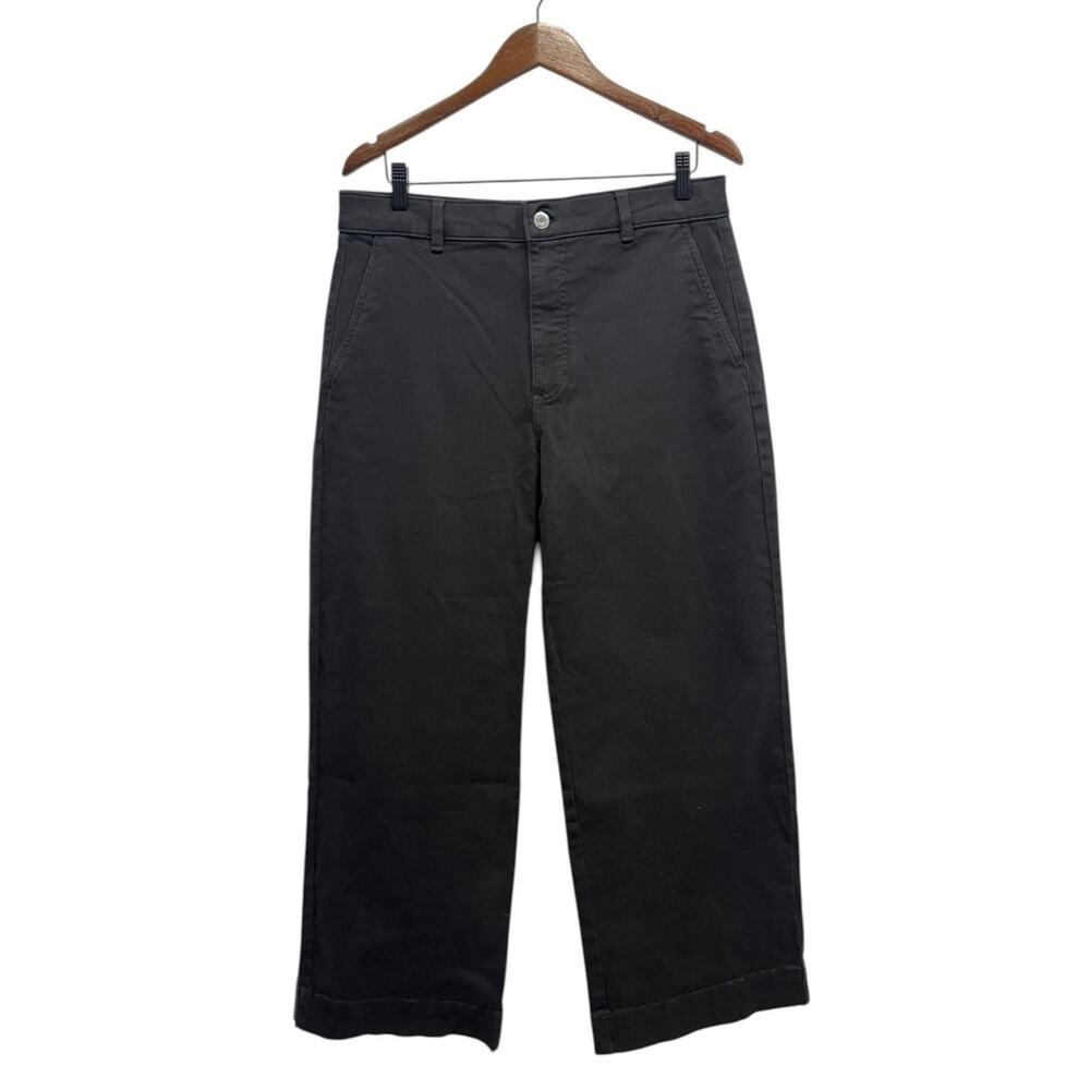 Everlane The Utility High Rise Wide-Leg Pants in Black size 12R NWOT - Picture 2 of 8